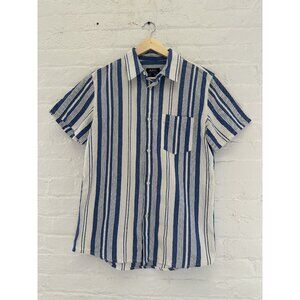A.P.C. Striped Short Sleeve Button Up Shirt